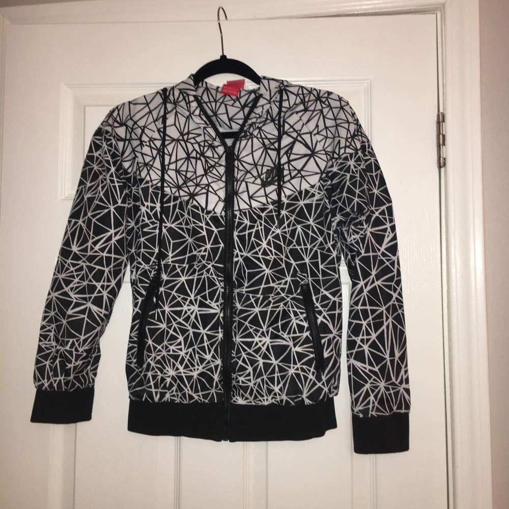 Nike - women’s geometric windbreaker - small